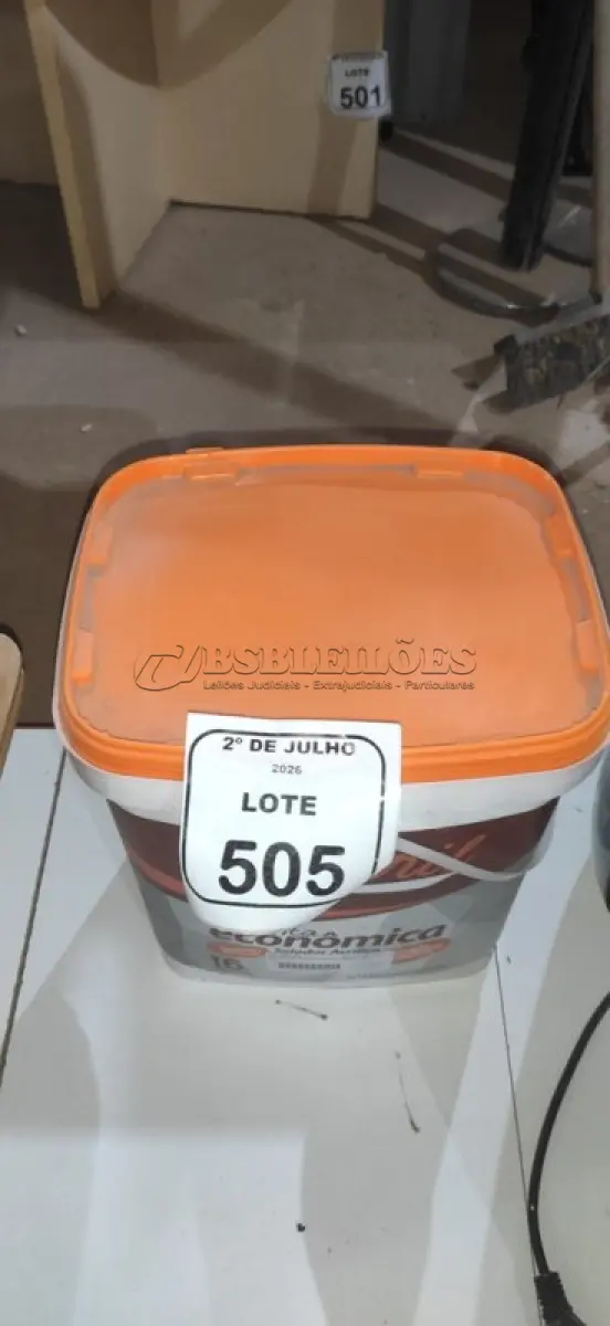LOTE 505 - 01 BALDE DE SELADOR 16L MARCA RENOCRIL. (NO ESTADO) ATENÇÃO! FAZER A VISITAÇÃO ANTES DE ARREMATAR, NÃO SABEMOS SE FUNCIONA, LEILÃO NÃO TEM GARANTIA E NEM DEVOLUÇÃO, SUJEITO A POSSÍVEIS AVARIAS VISÍVEIS/OCULTAS E/OU AUSÊNCIA DE COMPONENTES.