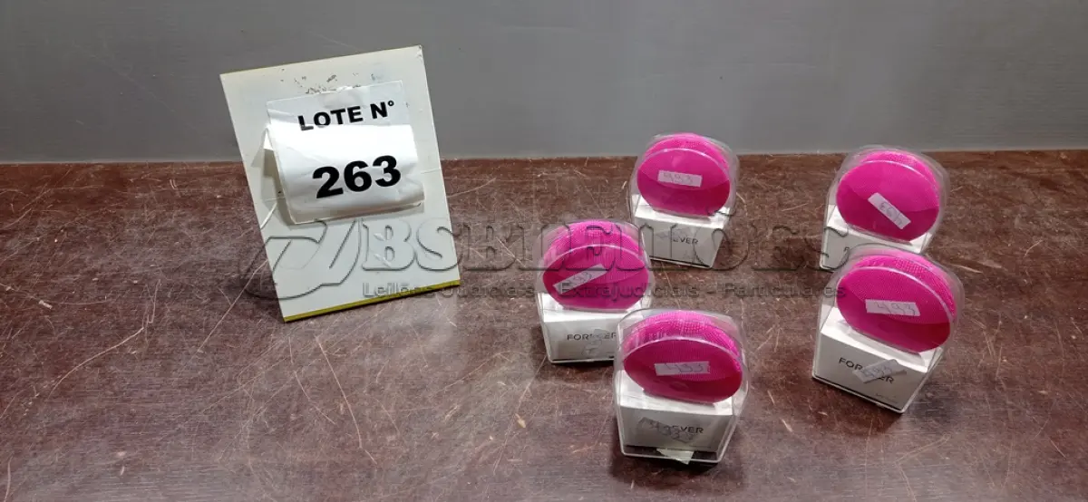 LOTE 263 - 05 ESCOVAS DE LIMPEZA FACIAL. (NO ESTADO, NÃO SABEMOS SE FUNCIONA. LEILÃO NÃO TEM GARANTIA E NEM DEVOLUÇÃO, SUJEITO A POSSÍVEIS AVARIAS VISÍVEIS/OCULTAS E/OU AUSÊNCIA DE COMPONENTES)