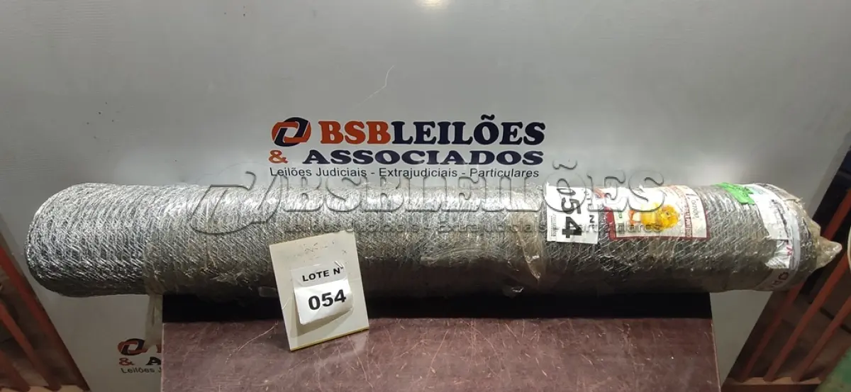LOTE 054 - 01 TELA HEXAGONAL PINTEIRO GALVANIZADA 1" FIO 24 1,50X50 METROS - COMEP (NO ESTADO, NÃO SABEMOS SE FUNCIONA. LEILÃO NÃO TEM GARANTIA E NEM DEVOLUÇÃO, SUJEITO A POSSÍVEIS AVARIAS VISÍVEIS/OCULTAS E/OU AUSÊNCIA DE COMPONENTES)