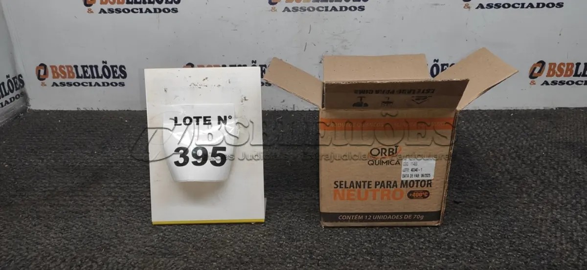 LOTE 395 - 12 BISNAGAS DE ADESIVO DE SILICONE PARA MOTOR +400*C NEUTRO DE 70G MARCA ORBI QUÍMICA. (NO ESTADO) ATENÇÃO! FAZER A VISITAÇÃO ANTES DE ARREMATAR, NÃO SABEMOS SE FUNCIONA, LEILÃO NÃO TEM GARANTIA E NEM DEVOLUÇÃO, SUJEITO A POSSÍVEIS AVARIAS VISÍVEIS/OCULTAS E/OU AUSÊNCIA DE COMPONENTES.