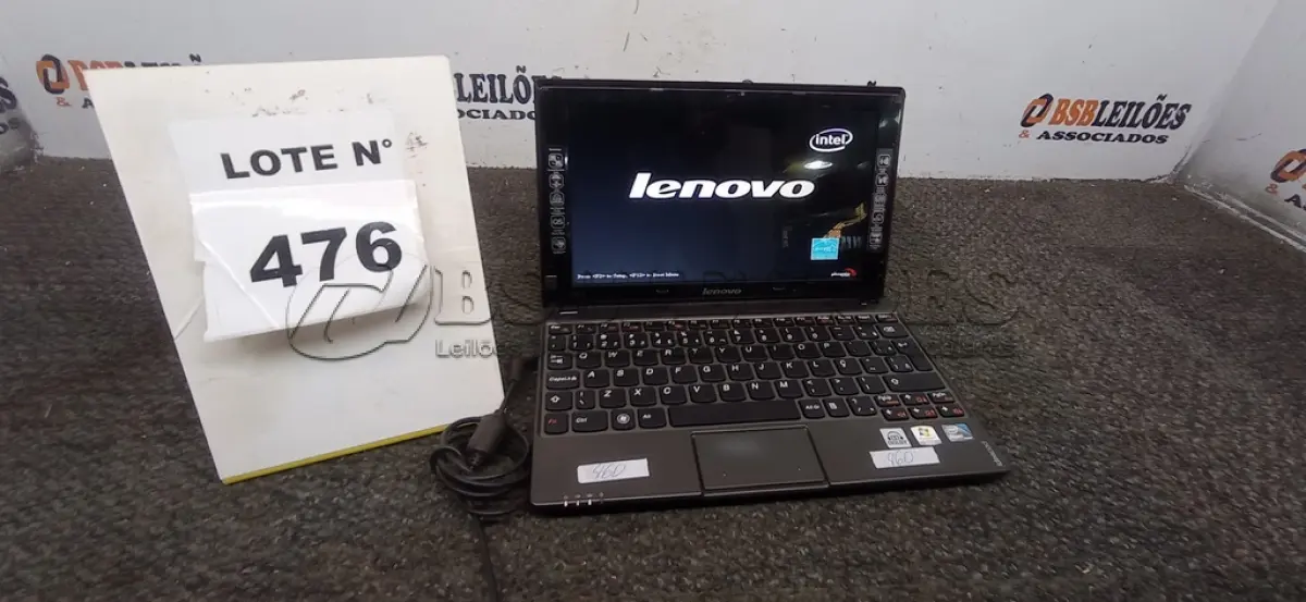LOTE 476 - 01 NETEBOOK LENOVO SEM FONTE. (NO ESTADO) ATENÇÃO! FAZER A VISITAÇÃO ANTES DE ARREMATAR, NÃO SABEMOS SE FUNCIONA, LEILÃO NÃO TEM GARANTIA E NEM DEVOLUÇÃO, SUJEITO A POSSÍVEIS AVARIAS VISÍVEIS/OCULTAS E/OU AUSÊNCIA DE COMPONENTES.