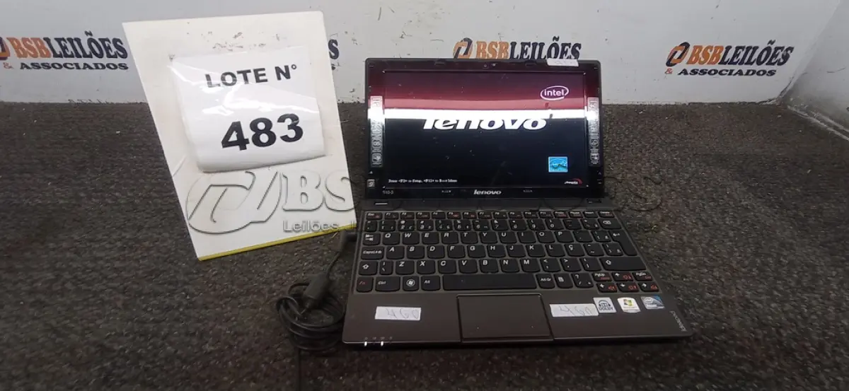 LOTE 483 - 01 NETEBOOK LENOVO SEM FONTE. (NO ESTADO) ATENÇÃO! FAZER A VISITAÇÃO ANTES DE ARREMATAR, NÃO SABEMOS SE FUNCIONA, LEILÃO NÃO TEM GARANTIA E NEM DEVOLUÇÃO, SUJEITO A POSSÍVEIS AVARIAS VISÍVEIS/OCULTAS E/OU AUSÊNCIA DE COMPONENTES.