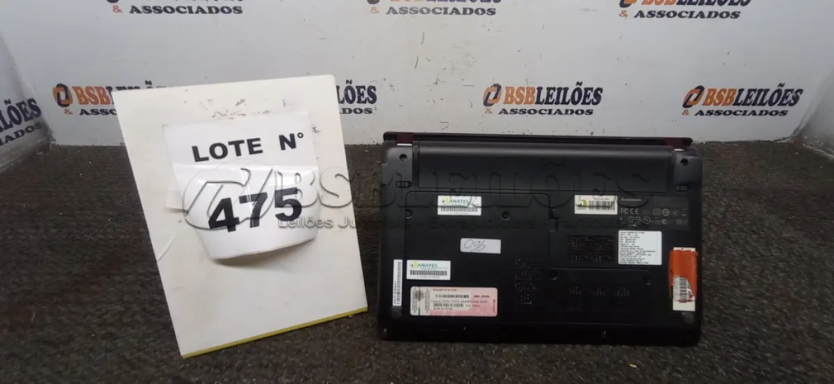 LOTE 475 -  01 NETEBOOK LENOVO SEM FONTE. (NO ESTADO) ATENÇÃO! FAZER A VISITAÇÃO ANTES DE ARREMATAR, NÃO SABEMOS SE FUNCIONA, LEILÃO NÃO TEM GARANTIA E NEM DEVOLUÇÃO, SUJEITO A POSSÍVEIS AVARIAS VISÍVEIS/OCULTAS E/OU AUSÊNCIA DE COMPONENTES.
