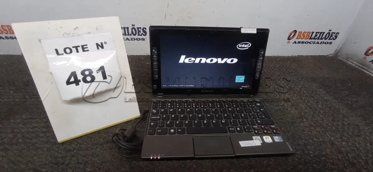 LOTE 481 - 01 NETEBOOK LENOVO SEM FONTE. (NO ESTADO) ATENÇÃO! FAZER A VISITAÇÃO ANTES DE ARREMATAR, NÃO SABEMOS SE FUNCIONA, LEILÃO NÃO TEM GARANTIA E NEM DEVOLUÇÃO, SUJEITO A POSSÍVEIS AVARIAS VISÍVEIS/OCULTAS E/OU AUSÊNCIA DE COMPONENTES.