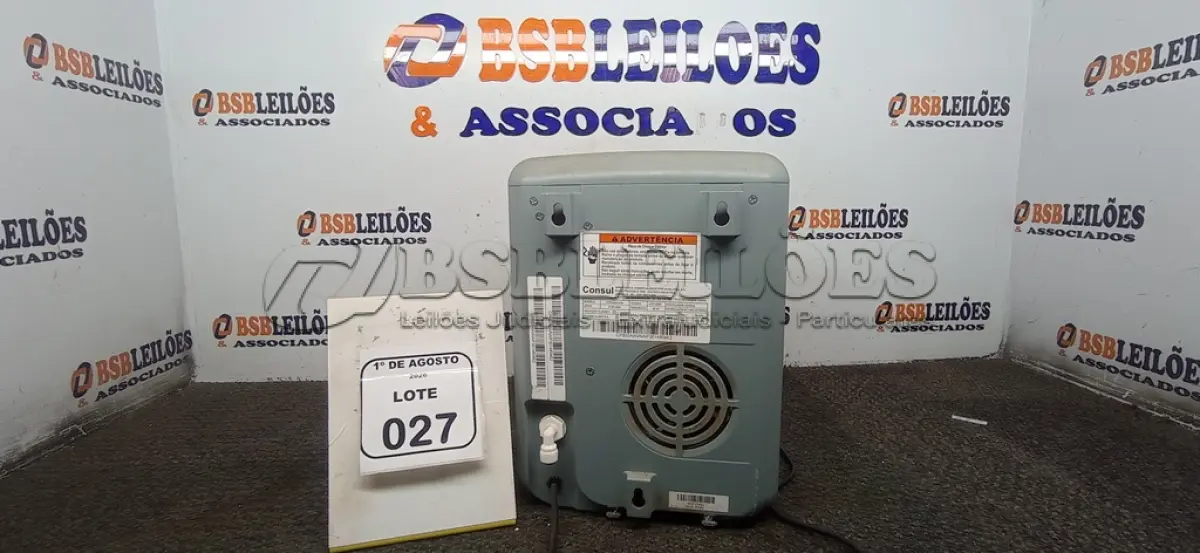 LOTE 027 - 01 PURIFICADOR DE ÁGUA MODELO GELA FÁCIL MARCA CONSUL. (NO ESTADO) ATENÇÃO! FAZER A VISITAÇÃO ANTES DE ARREMATAR, NÃO SABEMOS SE FUNCIONA, LEILÃO NÃO TEM GARANTIA E NEM DEVOLUÇÃO, SUJEITO A POSSÍVEIS AVARIAS VISÍVEIS/OCULTAS E/OU AUSÊNCIA DE COMPONENTES.