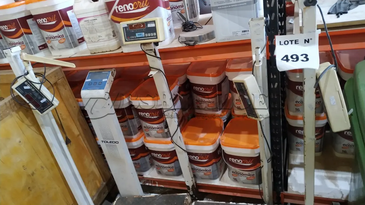 LOTE 493 - 05 BALANÇAS ANTROPOMÉTRICAS INCOMPLETAS. (NO ESTADO) ATENÇÃO! FAZER A VISITAÇÃO ANTES DE ARREMATAR, NÃO SABEMOS SE FUNCIONA, LEILÃO NÃO TEM GARANTIA E NEM DEVOLUÇÃO, SUJEITO A POSSÍVEIS AVARIAS VISÍVEIS/OCULTAS E/OU AUSÊNCIA DE COMPONENTES.