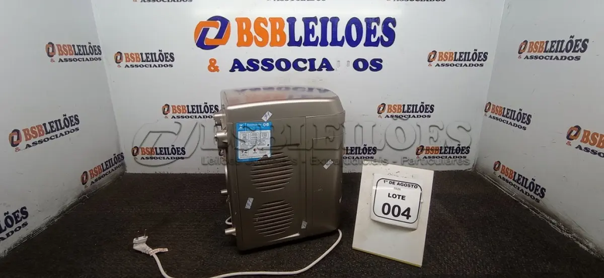 LOTE 004 - 01 PURIFICADOR DE ÁGUA MARCA IBBL. (NO ESTADO) ATENÇÃO! FAZER A VISITAÇÃO ANTES DE ARREMATAR, NÃO SABEMOS SE FUNCIONA, LEILÃO NÃO TEM GARANTIA E NEM DEVOLUÇÃO, SUJEITO A POSSÍVEIS AVARIAS VISÍVEIS/OCULTAS E/OU AUSÊNCIA DE COMPONENTES.