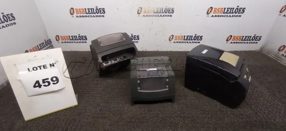 LOTE 459 - 03 IMPRESSORAS TÊRMICAS BEMATECH.  (NO ESTADO) ATENÇÃO! FAZER A VISITAÇÃO ANTES DE ARREMATAR, NÃO SABEMOS SE FUNCIONA, LEILÃO NÃO TEM GARANTIA E NEM DEVOLUÇÃO, SUJEITO A POSSÍVEIS AVARIAS VISÍVEIS/OCULTAS E/OU AUSÊNCIA DE COMPONENTES.