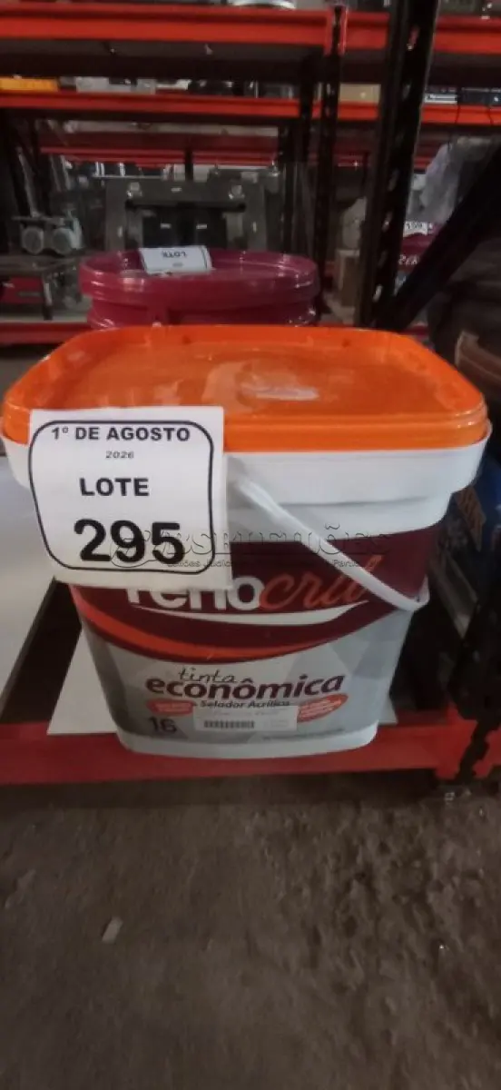 LOTE 295 - 01 BALDE DE SELADOR ACRÍLICO DE 16L MARCA RENOCRIL. (NO ESTADO) ATENÇÃO! FAZER A VISITAÇÃO ANTES DE ARREMATAR, NÃO SABEMOS SE FUNCIONA, LEILÃO NÃO TEM GARANTIA E NEM DEVOLUÇÃO, SUJEITO A POSSÍVEIS AVARIAS VISÍVEIS/OCULTAS E/OU AUSÊNCIA DE COMPONENTES.