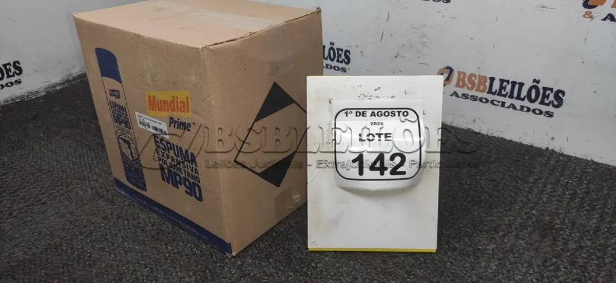 LOTE 142 - 12 ESPUMAS EXPANSIVAS POLIURETANO MP90 MARCA MONDIAL PRIME. (NO ESTADO) ATENÇÃO! FAZER A VISITAÇÃO ANTES DE ARREMATAR, NÃO SABEMOS SE FUNCIONA, LEILÃO NÃO TEM GARANTIA E NEM DEVOLUÇÃO, SUJEITO A POSSÍVEIS AVARIAS VISÍVEIS/OCULTAS E/OU AUSÊNCIA DE COMPONENTES.