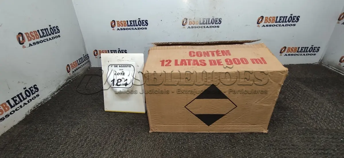 LOTE 184 - 01 CAIXA COM 12 REMOVEDORES DE TINTAS E TEXTURAS DE 900ML CADA. (NO ESTADO) ATENÇÃO! FAZER A VISITAÇÃO ANTES DE ARREMATAR, NÃO SABEMOS SE FUNCIONA, LEILÃO NÃO TEM GARANTIA E NEM DEVOLUÇÃO, SUJEITO A POSSÍVEIS AVARIAS VISÍVEIS/OCULTAS E/OU AUSÊNCIA DE COMPONENTES.