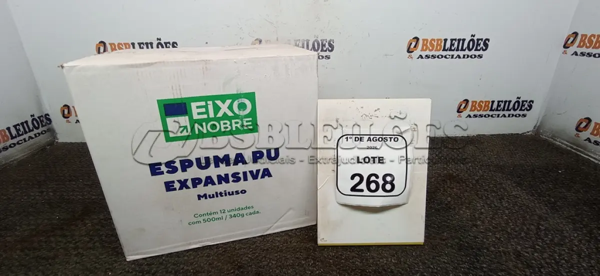 LOTE 268 - 01 CAIXA COM 24 SILICONES ACÉTICO INCOLOR DE 240G CADA MARCA MONUMENTAL. (NO ESTADO) ATENÇÃO! FAZER A VISITAÇÃO ANTES DE ARREMATAR, NÃO SABEMOS SE FUNCIONA, LEILÃO NÃO TEM GARANTIA E NEM DEVOLUÇÃO, SUJEITO A POSSÍVEIS AVARIAS VISÍVEIS/OCULTAS E/OU AUSÊNCIA DE COMPONENTES.