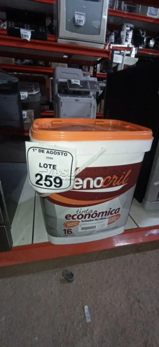 LOTE 259 - 01 BALDE DE SELADOR ACRÍLICO DE 16L MARCA RENOCRIL. (NO ESTADO) ATENÇÃO! FAZER A VISITAÇÃO ANTES DE ARREMATAR, NÃO SABEMOS SE FUNCIONA, LEILÃO NÃO TEM GARANTIA E NEM DEVOLUÇÃO, SUJEITO A POSSÍVEIS AVARIAS VISÍVEIS/OCULTAS E/OU AUSÊNCIA DE COMPONENTES.