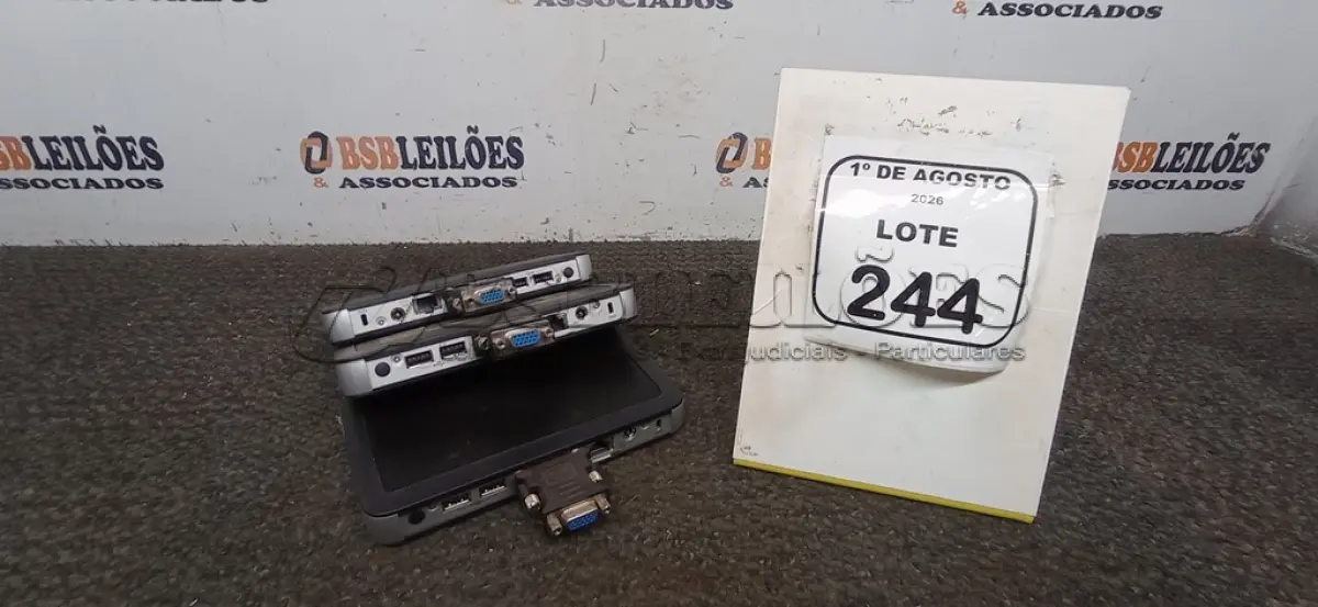 LOTE 244 - 03 MINIS PC MODELO WYSE MARCA DELL. (NO ESTADO) ATENÇÃO! FAZER A VISITAÇÃO ANTES DE ARREMATAR, NÃO SABEMOS SE FUNCIONA, LEILÃO NÃO TEM GARANTIA E NEM DEVOLUÇÃO, SUJEITO A POSSÍVEIS AVARIAS VISÍVEIS/OCULTAS E/OU AUSÊNCIA DE COMPONENTES.