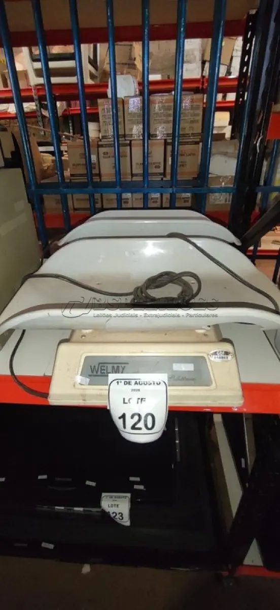 LOTE 120 - 02 BALANÇAS PEDIÁTRICAS. (NO ESTADO) ATENÇÃO! FAZER A VISITAÇÃO ANTES DE ARREMATAR, NÃO SABEMOS SE FUNCIONA, LEILÃO NÃO TEM GARANTIA E NEM DEVOLUÇÃO, SUJEITO A POSSÍVEIS AVARIAS VISÍVEIS/OCULTAS E/OU AUSÊNCIA DE COMPONENTES.