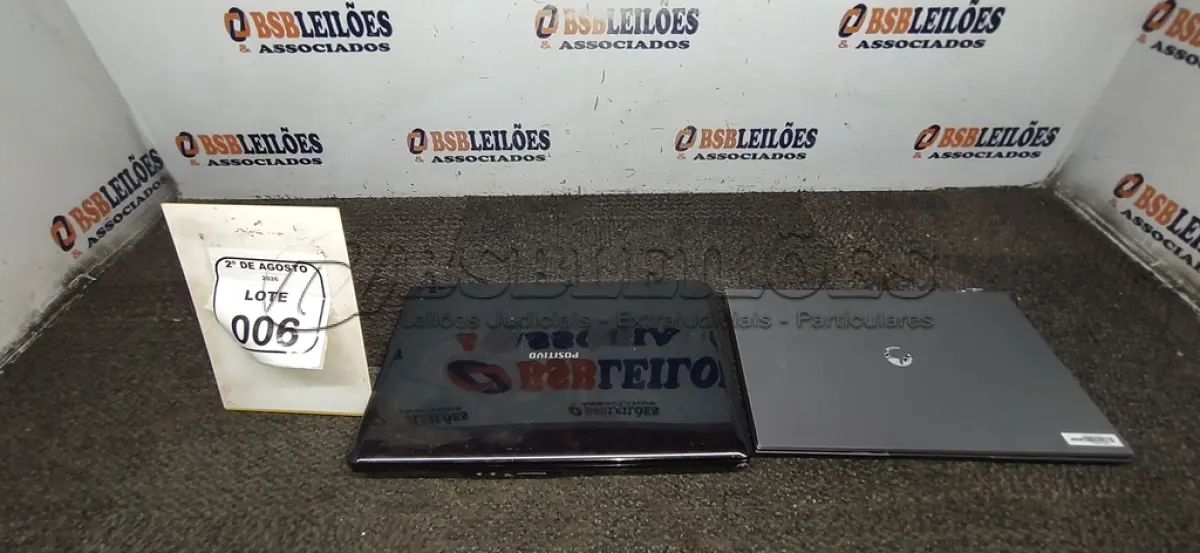LOTE 006 - 02 NOTEBOOKS MARCA POSITIVO SEM FONTE PARA RETIRADA DE PEÇAS. (NO ESTADO) ATENÇÃO! FAZER A VISITAÇÃO ANTES DE ARREMATAR, NÃO SABEMOS SE FUNCIONA, LEILÃO NÃO TEM GARANTIA E NEM DEVOLUÇÃO, SUJEITO A POSSÍVEIS AVARIAS VISÍVEIS/OCULTAS E/OU AUSÊNCIA DE COMPONENTES.