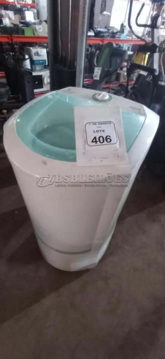 LOTE 406 - 01 LAVADORA AUTOMÁTICA 6KG 220V MARCA CONSUL. (NO ESTADO) ATENÇÃO! FAZER A VISITAÇÃO ANTES DE ARREMATAR, NÃO SABEMOS SE FUNCIONA, LEILÃO NÃO TEM GARANTIA E NEM DEVOLUÇÃO, SUJEITO A POSSÍVEIS AVARIAS VISÍVEIS/OCULTAS E/OU AUSÊNCIA DE COMPONENTES.