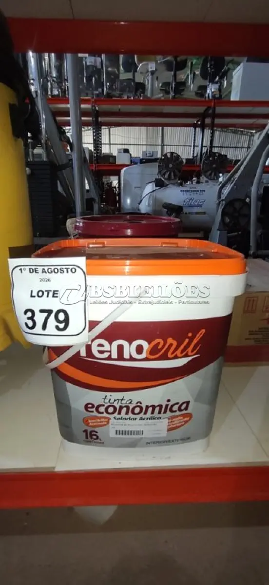 LOTE 379 - 01 BALDE DE SELADOR ACRÍLICO DE 16L MARCA RENOCRIL. (NO ESTADO) ATENÇÃO! FAZER A VISITAÇÃO ANTES DE ARREMATAR, NÃO SABEMOS SE FUNCIONA, LEILÃO NÃO TEM GARANTIA E NEM DEVOLUÇÃO, SUJEITO A POSSÍVEIS AVARIAS VISÍVEIS/OCULTAS E/OU AUSÊNCIA DE COMPONENTES.