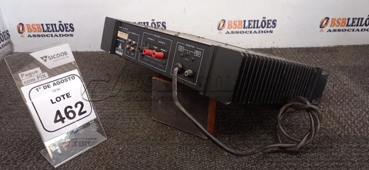LOTE 462 - 01 AMPLIFICADOR DE LINHA MODELO PC 1400-TL MARCA UNIC. (NO ESTADO) ATENÇÃO! FAZER A VISITAÇÃO ANTES DE ARREMATAR, NÃO SABEMOS SE FUNCIONA, LEILÃO NÃO TEM GARANTIA E NEM DEVOLUÇÃO, SUJEITO A POSSÍVEIS AVARIAS VISÍVEIS/OCULTAS E/OU AUSÊNCIA DE COMPONENTES.