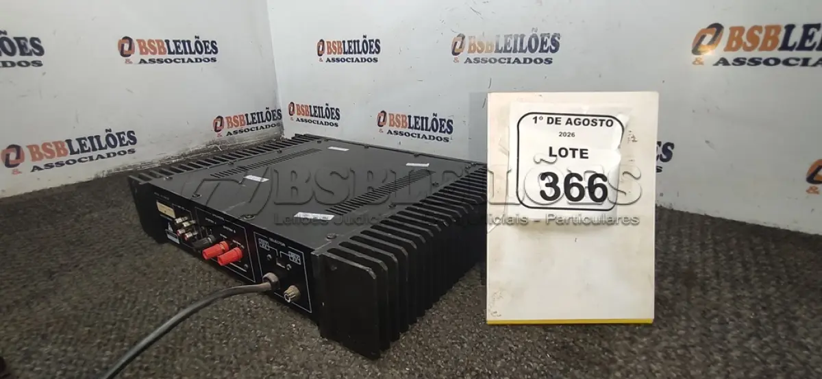 LOTE 366 - 01 AMPLIFICADOR DE LINHA MODELO PC 1400-TL MARCA UNIC. (NO ESTADO) ATENÇÃO! FAZER A VISITAÇÃO ANTES DE ARREMATAR, NÃO SABEMOS SE FUNCIONA, LEILÃO NÃO TEM GARANTIA E NEM DEVOLUÇÃO, SUJEITO A POSSÍVEIS AVARIAS VISÍVEIS/OCULTAS E/OU AUSÊNCIA DE COMPONENTES.