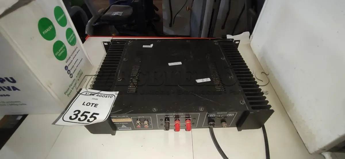 LOTE 355 - 01 AMPLIFICADOR DE LINHA MODELO PC 1400-TL MARCA UNIC. (NO ESTADO) ATENÇÃO! FAZER A VISITAÇÃO ANTES DE ARREMATAR, NÃO SABEMOS SE FUNCIONA, LEILÃO NÃO TEM GARANTIA E NEM DEVOLUÇÃO, SUJEITO A POSSÍVEIS AVARIAS VISÍVEIS/OCULTAS E/OU AUSÊNCIA DE COMPONENTES.