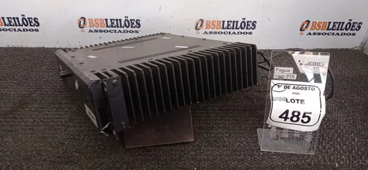 LOTE 485 - 01 AMPLIFICADOR DE LINHA MODELO PC 1400-TL MARCA UNIC. (NO ESTADO) ATENÇÃO! FAZER A VISITAÇÃO ANTES DE ARREMATAR, NÃO SABEMOS SE FUNCIONA, LEILÃO NÃO TEM GARANTIA E NEM DEVOLUÇÃO, SUJEITO A POSSÍVEIS AVARIAS VISÍVEIS/OCULTAS E/OU AUSÊNCIA DE COMPONENTES.