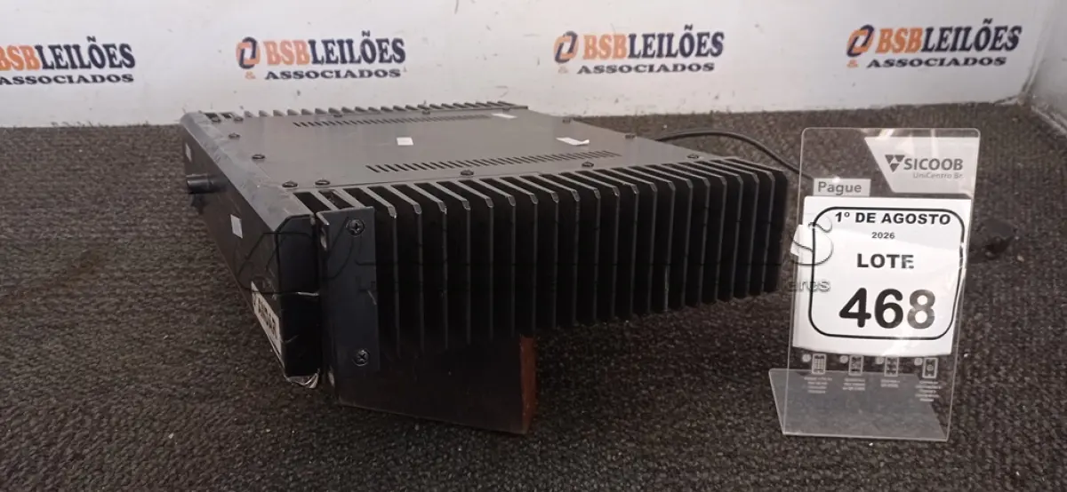 LOTE 468 - 01 AMPLIFICADOR DE LINHA MODELO PC 1400-TL MARCA UNIC. (NO ESTADO) ATENÇÃO! FAZER A VISITAÇÃO ANTES DE ARREMATAR, NÃO SABEMOS SE FUNCIONA, LEILÃO NÃO TEM GARANTIA E NEM DEVOLUÇÃO, SUJEITO A POSSÍVEIS AVARIAS VISÍVEIS/OCULTAS E/OU AUSÊNCIA DE COMPONENTES.