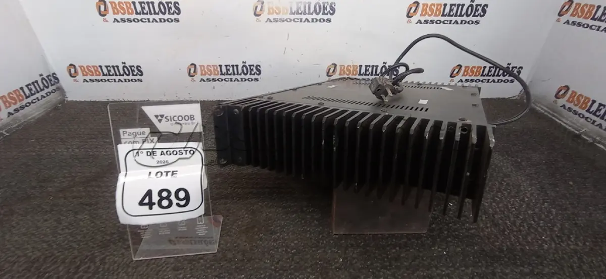 LOTE 489 - 01 AMPLIFICADOR DE LINHA MODELO PC 1400-TL MARCA UNIC. (NO ESTADO) ATENÇÃO! FAZER A VISITAÇÃO ANTES DE ARREMATAR, NÃO SABEMOS SE FUNCIONA, LEILÃO NÃO TEM GARANTIA E NEM DEVOLUÇÃO, SUJEITO A POSSÍVEIS AVARIAS VISÍVEIS/OCULTAS E/OU AUSÊNCIA DE COMPONENTES.