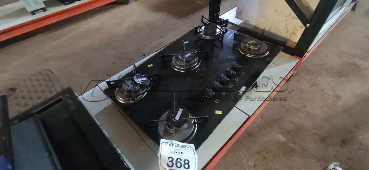 LOTE 368 - 01 FOGÃO COKTOP 05 BOCAS MARCA FISCHER. (NO ESTADO) ATENÇÃO! FAZER A VISITAÇÃO ANTES DE ARREMATAR, NÃO SABEMOS SE FUNCIONA, LEILÃO NÃO TEM GARANTIA E NEM DEVOLUÇÃO, SUJEITO A POSSÍVEIS AVARIAS VISÍVEIS/OCULTAS E/OU AUSÊNCIA DE COMPONENTES.