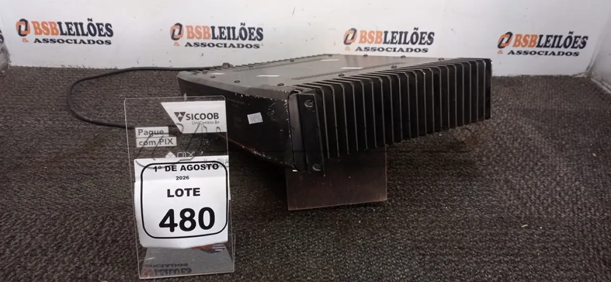 LOTE 480 - 01 AMPLIFICADOR DE LINHA MODELO PC 1400-TL MARCA UNIC. (NO ESTADO) ATENÇÃO! FAZER A VISITAÇÃO ANTES DE ARREMATAR, NÃO SABEMOS SE FUNCIONA, LEILÃO NÃO TEM GARANTIA E NEM DEVOLUÇÃO, SUJEITO A POSSÍVEIS AVARIAS VISÍVEIS/OCULTAS E/OU AUSÊNCIA DE COMPONENTES.
