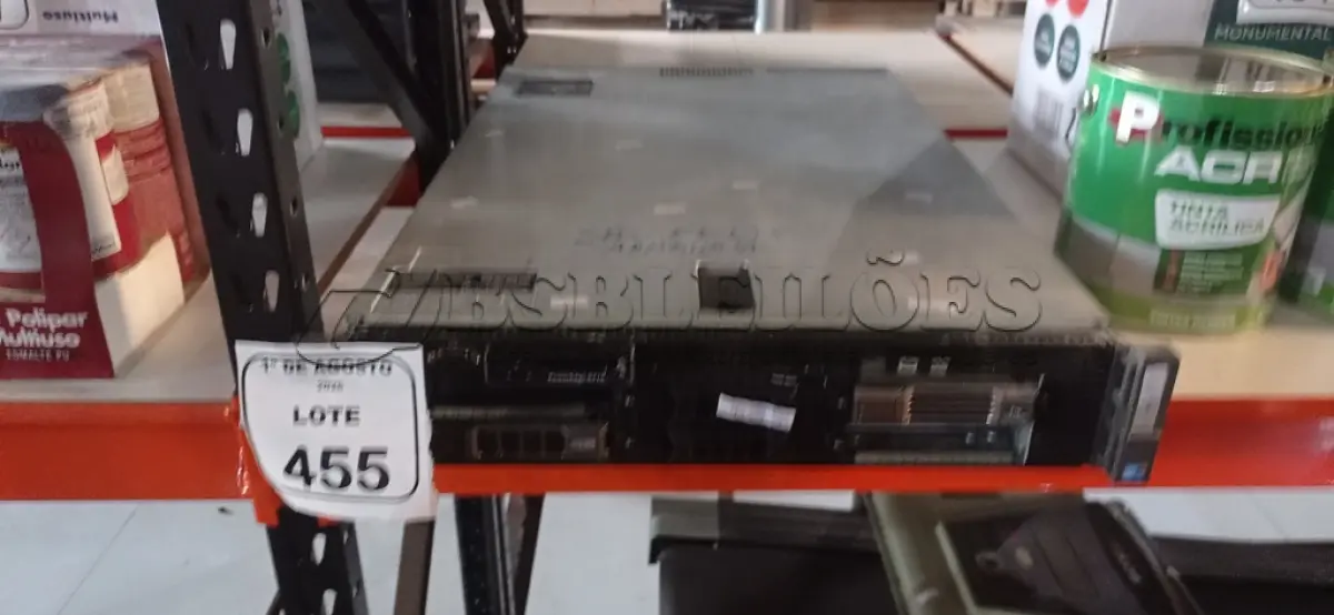 LOTE 455 - 01 SERVIDOR MODELO R710 COM 02 PROCESSADORES E MEMORIA DDR3. (NO ESTADO) ATENÇÃO! FAZER A VISITAÇÃO ANTES DE ARREMATAR, NÃO SABEMOS SE FUNCIONA, LEILÃO NÃO TEM GARANTIA E NEM DEVOLUÇÃO, SUJEITO A POSSÍVEIS AVARIAS VISÍVEIS/OCULTAS E/OU AUSÊNCIA DE COMPONENTES.