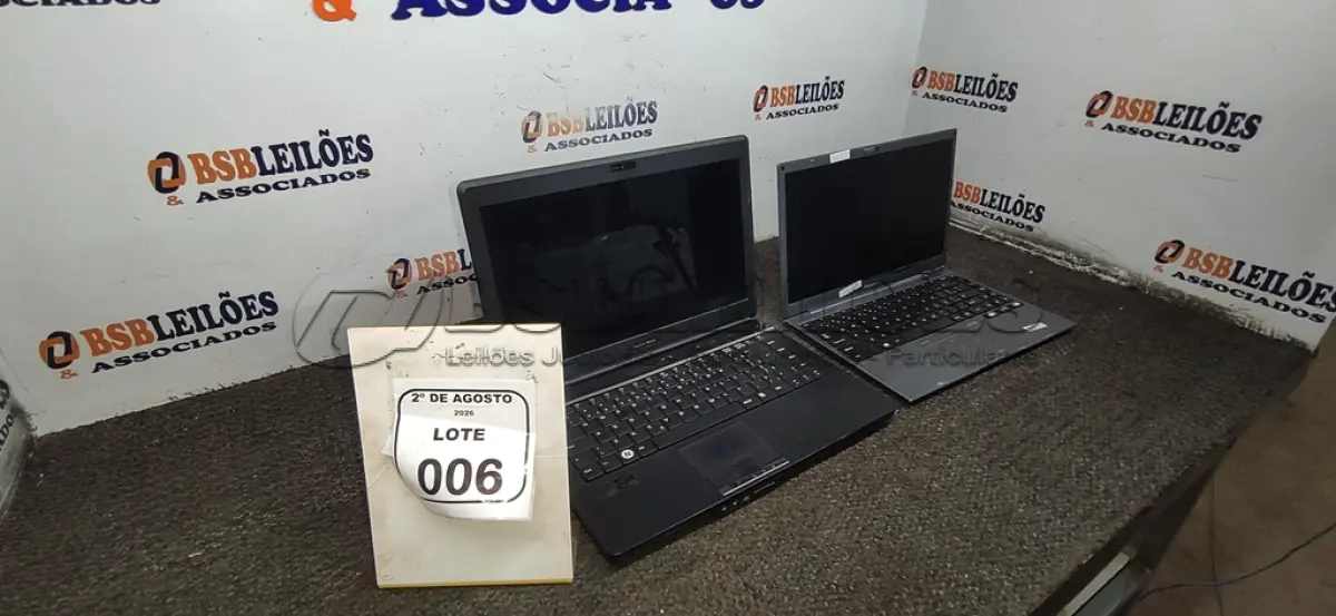 LOTE 006 - 02 NOTEBOOKS MARCA POSITIVO SEM FONTE PARA RETIRADA DE PEÇAS. (NO ESTADO) ATENÇÃO! FAZER A VISITAÇÃO ANTES DE ARREMATAR, NÃO SABEMOS SE FUNCIONA, LEILÃO NÃO TEM GARANTIA E NEM DEVOLUÇÃO, SUJEITO A POSSÍVEIS AVARIAS VISÍVEIS/OCULTAS E/OU AUSÊNCIA DE COMPONENTES.