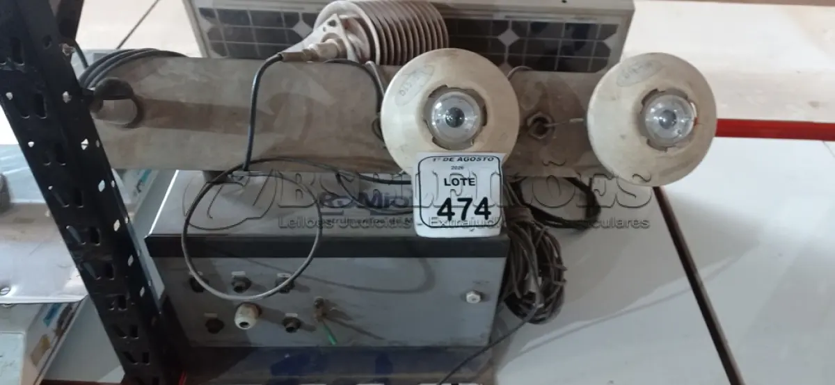 LOTE 474 - 01 ESTAÇÃO SOLARIMÉTRICA PADRÃO EPE. (NO ESTADO) ATENÇÃO! FAZER A VISITAÇÃO ANTES DE ARREMATAR, NÃO SABEMOS SE FUNCIONA, LEILÃO NÃO TEM GARANTIA E NEM DEVOLUÇÃO, SUJEITO A POSSÍVEIS AVARIAS VISÍVEIS/OCULTAS E/OU AUSÊNCIA DE COMPONENTES.