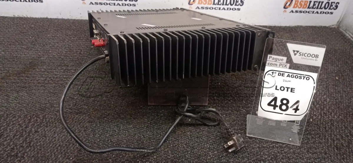 LOTE 484 - 01 AMPLIFICADOR DE LINHA MODELO PC 1400-TL MARCA UNIC. (NO ESTADO) ATENÇÃO! FAZER A VISITAÇÃO ANTES DE ARREMATAR, NÃO SABEMOS SE FUNCIONA, LEILÃO NÃO TEM GARANTIA E NEM DEVOLUÇÃO, SUJEITO A POSSÍVEIS AVARIAS VISÍVEIS/OCULTAS E/OU AUSÊNCIA DE COMPONENTES.