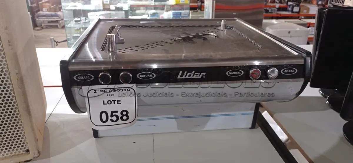 LOTE 058 - 01 BEBEDOURO DE PAREDE MARCA LÍDER. (NO ESTADO) ATENÇÃO! FAZER A VISITAÇÃO ANTES DE ARREMATAR, NÃO SABEMOS SE FUNCIONA, LEILÃO NÃO TEM GARANTIA E NEM DEVOLUÇÃO, SUJEITO A POSSÍVEIS AVARIAS VISÍVEIS/OCULTAS E/OU AUSÊNCIA DE COMPONENTES.