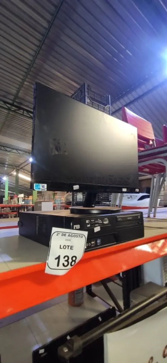 LOTE 138 - 01 MONITOR MARCA AOC E 01 CPU MARCA SAMSUNG. (NO ESTADO) ATENÇÃO! FAZER A VISITAÇÃO ANTES DE ARREMATAR, NÃO SABEMOS SE FUNCIONA, LEILÃO NÃO TEM GARANTIA E NEM DEVOLUÇÃO, SUJEITO A POSSÍVEIS AVARIAS VISÍVEIS/OCULTAS E/OU AUSÊNCIA DE COMPONENTES.