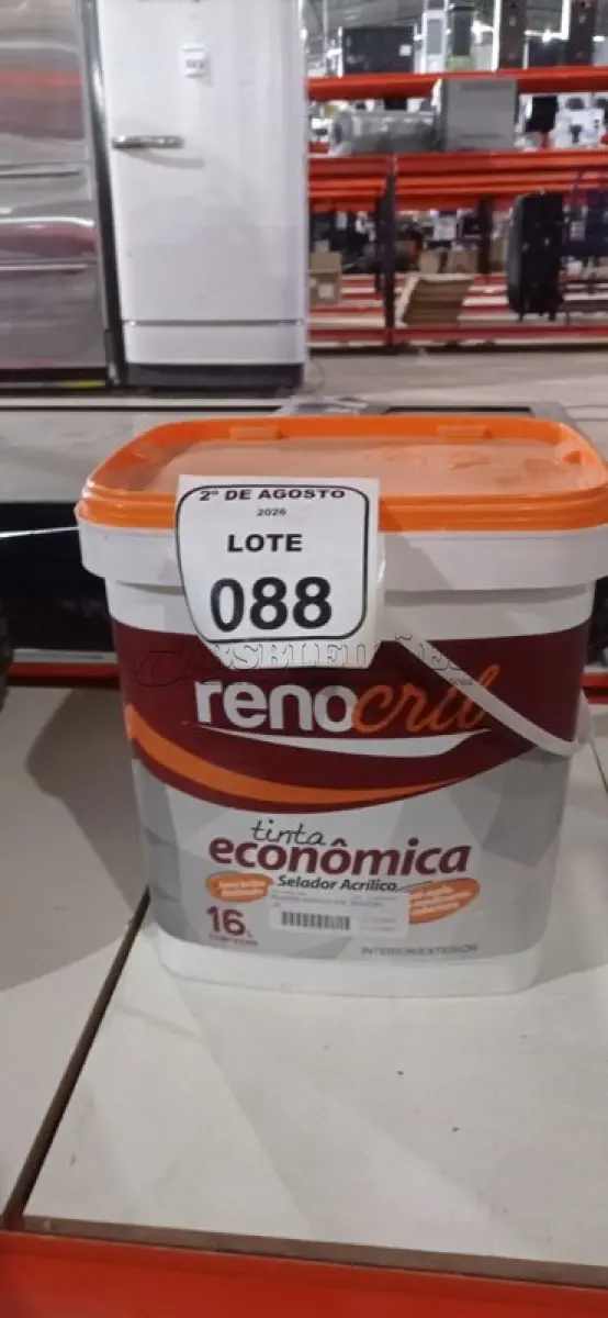 LOTE 088 - 01 BALDE DE SELADOR 16L MARCA RENOCRIL. (NO ESTADO) ATENÇÃO! FAZER A VISITAÇÃO ANTES DE ARREMATAR, NÃO SABEMOS SE FUNCIONA, LEILÃO NÃO TEM GARANTIA E NEM DEVOLUÇÃO, SUJEITO A POSSÍVEIS AVARIAS VISÍVEIS/OCULTAS E/OU AUSÊNCIA DE COMPONENTES.