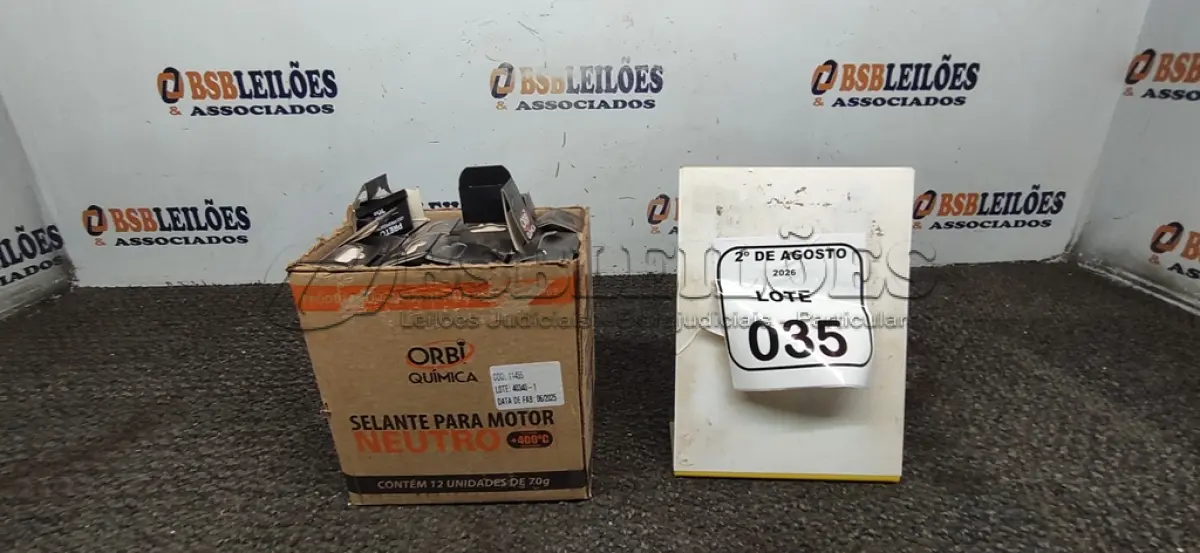 LOTE 035 - 12 BISNAGAS DE ADESIVO DE SILICONE NEUTRO PARA ALTAS TEMPERATURAS DE 70G MARCA ORBI QUÍMICA. (NO ESTADO) ATENÇÃO! FAZER A VISITAÇÃO ANTES DE ARREMATAR, NÃO SABEMOS SE FUNCIONA, LEILÃO NÃO TEM GARANTIA E NEM DEVOLUÇÃO, SUJEITO A POSSÍVEIS AVARIAS VISÍVEIS/OCULTAS E/OU AUSÊNCIA DE COMPONENTES.