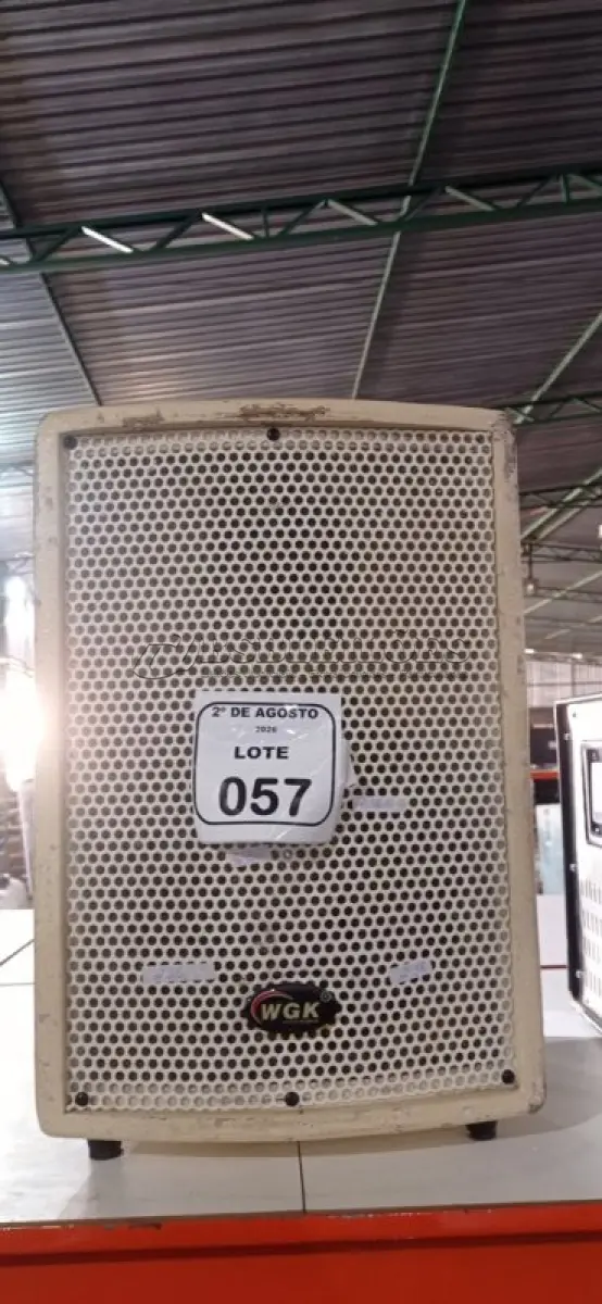 LOTE 057 - 01 CAIXA DE SOM PASSIVA. (NO ESTADO) ATENÇÃO! FAZER A VISITAÇÃO ANTES DE ARREMATAR, NÃO SABEMOS SE FUNCIONA, LEILÃO NÃO TEM GARANTIA E NEM DEVOLUÇÃO, SUJEITO A POSSÍVEIS AVARIAS VISÍVEIS/OCULTAS E/OU AUSÊNCIA DE COMPONENTES.