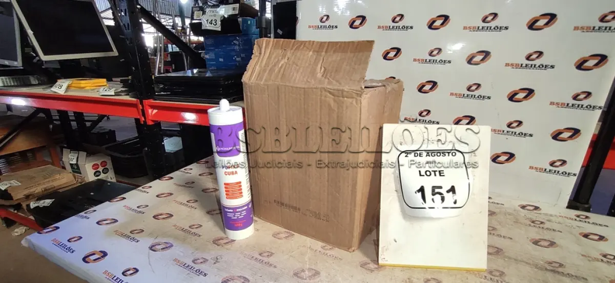 LOTE 151 - 12 UNIDADES DE SELANTE PU FIXA CUBA 400G MARCA MONUMENTAL. (NO ESTADO) ATENÇÃO! FAZER A VISITAÇÃO ANTES DE ARREMATAR, NÃO SABEMOS SE FUNCIONA, LEILÃO NÃO TEM GARANTIA E NEM DEVOLUÇÃO, SUJEITO A POSSÍVEIS AVARIAS VISÍVEIS/OCULTAS E/OU AUSÊNCIA DE COMPONENTES.
