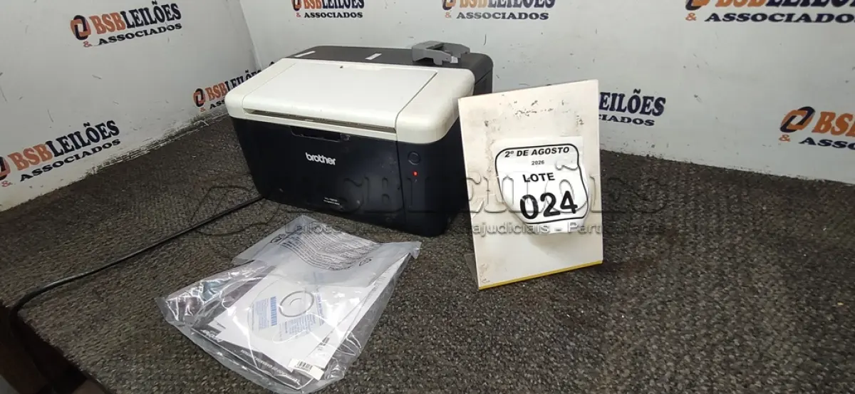LOTE 024 - 01 IMPRESSORA LASER MONOCROMÁTICA MODELO HL1202 MARCA BROTHER. (NO ESTADO) ATENÇÃO! FAZER A VISITAÇÃO ANTES DE ARREMATAR, NÃO SABEMOS SE FUNCIONA, LEILÃO NÃO TEM GARANTIA E NEM DEVOLUÇÃO, SUJEITO A POSSÍVEIS AVARIAS VISÍVEIS/OCULTAS E/OU AUSÊNCIA DE COMPONENTES.