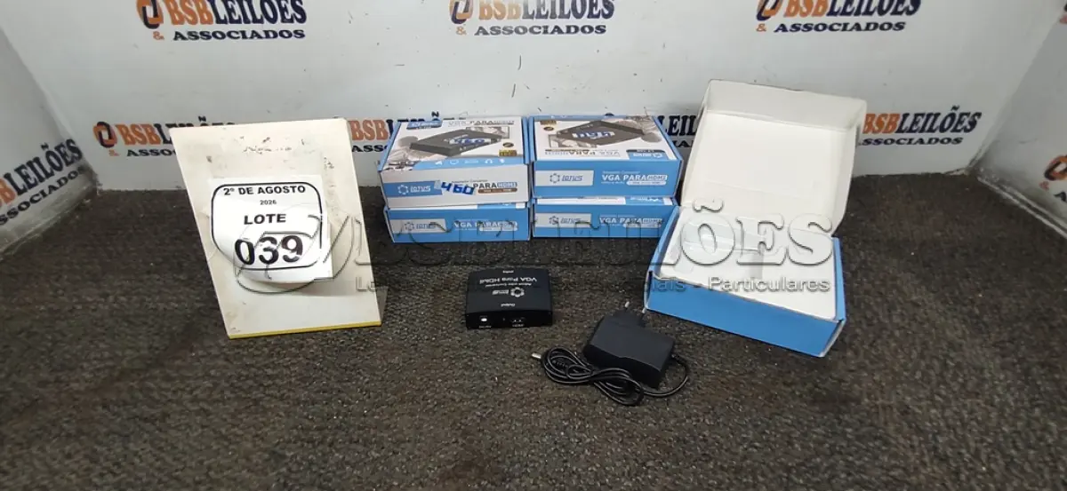 LOTE 039 - 05 ADAPTADORES CONVERSOR VGA PARA HDMI MARCA LOTUS. (NO ESTADO) ATENÇÃO! FAZER A VISITAÇÃO ANTES DE ARREMATAR, NÃO SABEMOS SE FUNCIONA, LEILÃO NÃO TEM GARANTIA E NEM DEVOLUÇÃO, SUJEITO A POSSÍVEIS AVARIAS VISÍVEIS/OCULTAS E/OU AUSÊNCIA DE COMPONENTES.