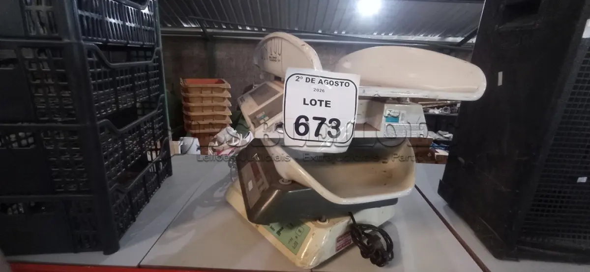 LOTE 673 - 03 BALANÇAS PEDIÁTRICAS. (NO ESTADO) ATENÇÃO! FAZER A VISITAÇÃO ANTES DE ARREMATAR, NÃO SABEMOS SE FUNCIONA, LEILÃO NÃO TEM GARANTIA E NEM DEVOLUÇÃO, SUJEITO A POSSÍVEIS AVARIAS VISÍVEIS/OCULTAS E/OU AUSÊNCIA DE COMPONENTES.