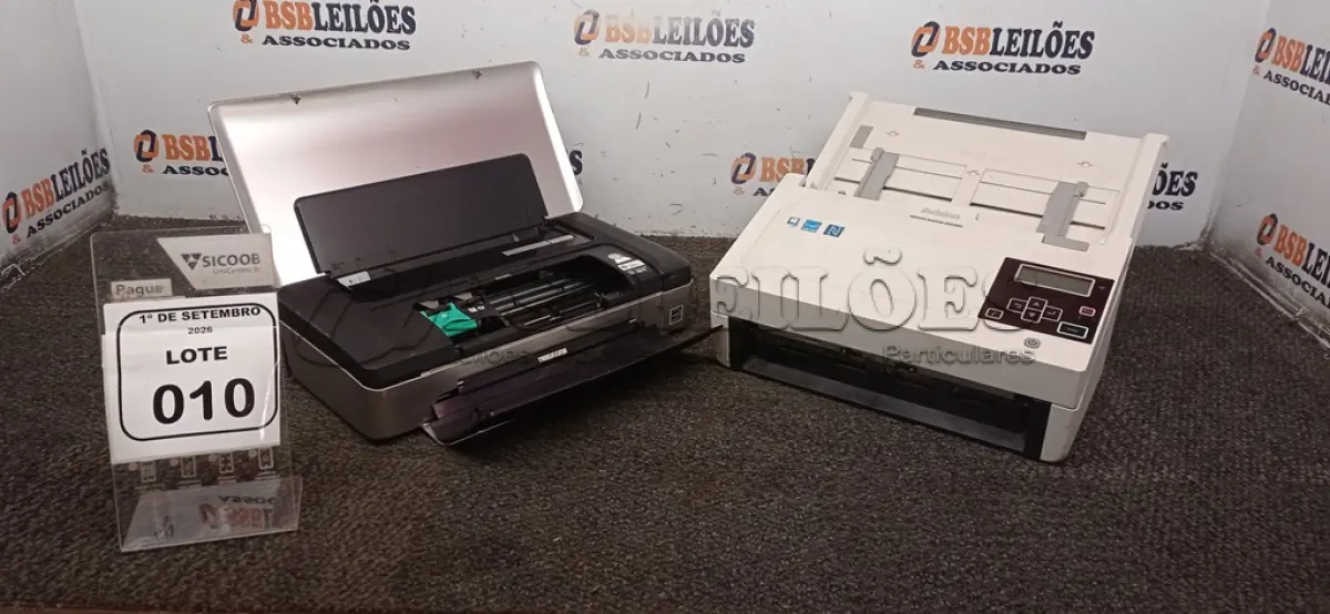 LOTE 010 - 01 SCANER MARCA AVISION E 01 IMPRESSORA DE MESA MARCA HP. (NO ESTADO) ATENÇÃO! FAZER A VISITAÇÃO ANTES DE ARREMATAR, NÃO SABEMOS SE FUNCIONA, LEILÃO NÃO TEM GARANTIA E NEM DEVOLUÇÃO, SUJEITO A POSSÍVEIS AVARIAS VISÍVEIS/OCULTAS E/OU AUSÊNCIA DE COMPONENTES.