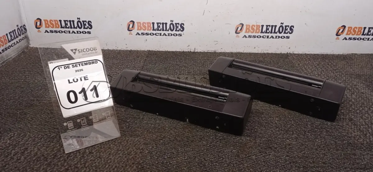 LOTE 011 - 02 SCANNERS DE DOCUMENTO MARCA BANCOR. (NO ESTADO) ATENÇÃO! FAZER A VISITAÇÃO ANTES DE ARREMATAR, NÃO SABEMOS SE FUNCIONA, LEILÃO NÃO TEM GARANTIA E NEM DEVOLUÇÃO, SUJEITO A POSSÍVEIS AVARIAS VISÍVEIS/OCULTAS E/OU AUSÊNCIA DE COMPONENTES.