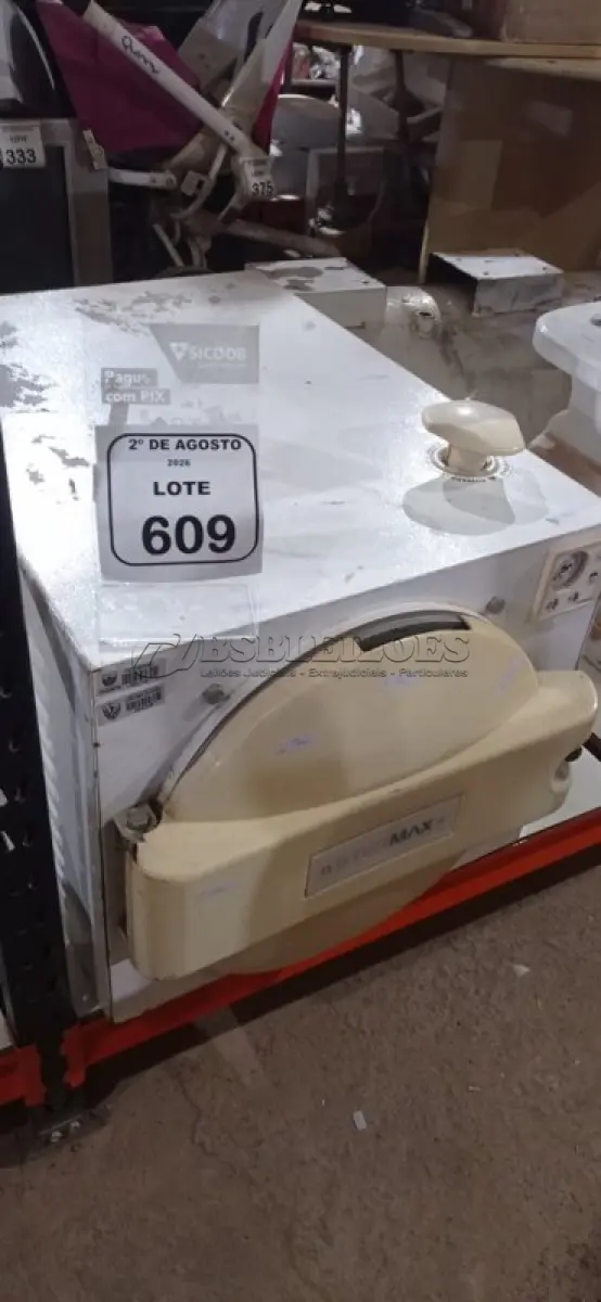 LOTE 609 - 01 ESTERILIZADOR TIPO AUTOCLAVE MARCA STERMAX. (NO ESTADO) ATENÇÃO! FAZER A VISITAÇÃO ANTES DE ARREMATAR, NÃO SABEMOS SE FUNCIONA, LEILÃO NÃO TEM GARANTIA E NEM DEVOLUÇÃO, SUJEITO A POSSÍVEIS AVARIAS VISÍVEIS/OCULTAS E/OU AUSÊNCIA DE COMPONENTES.