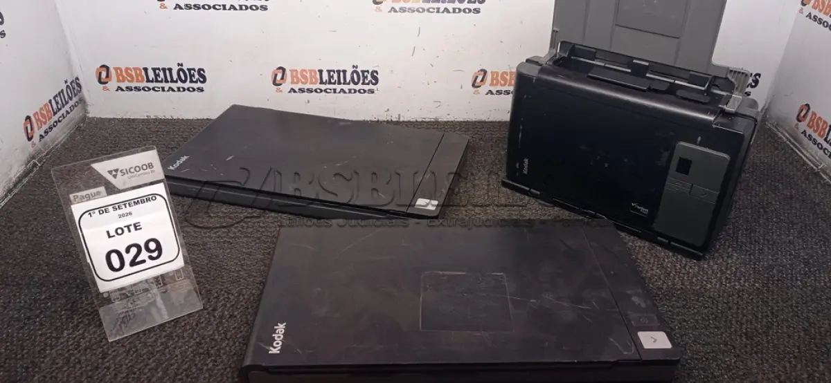 LOTE 029 - 03 SCANNERS MARCA KODAK DE MODELOS DIVERSOS. (NO ESTADO) ATENÇÃO! FAZER A VISITAÇÃO ANTES DE ARREMATAR, NÃO SABEMOS SE FUNCIONA, LEILÃO NÃO TEM GARANTIA E NEM DEVOLUÇÃO, SUJEITO A POSSÍVEIS AVARIAS VISÍVEIS/OCULTAS E/OU AUSÊNCIA DE COMPONENTES.
