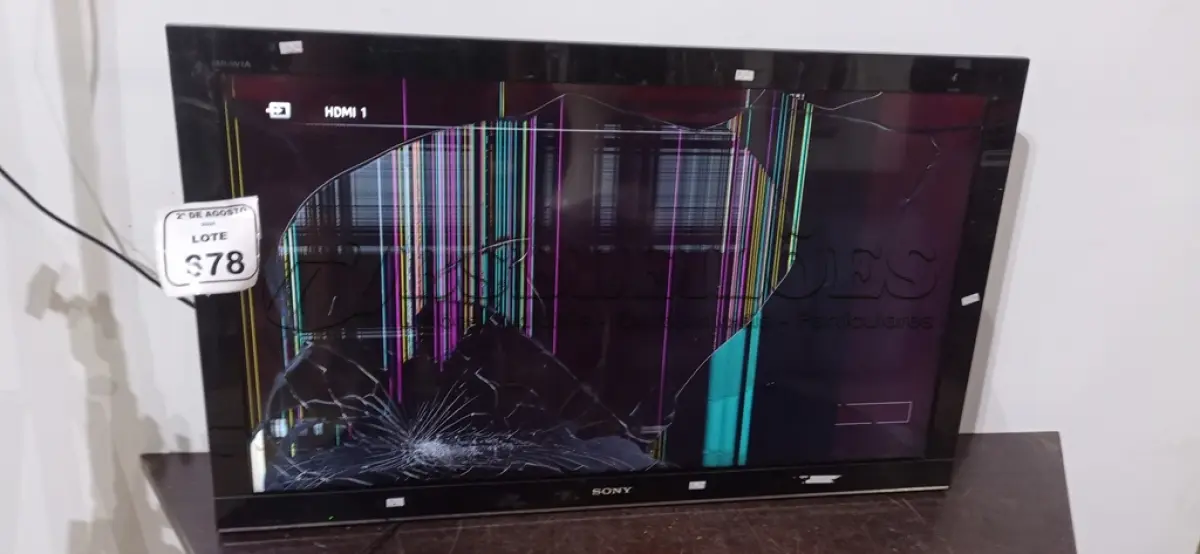 LOTE 678 - 01 TV 40’’ MARCA SONY. (NO ESTADO) ATENÇÃO! FAZER A VISITAÇÃO ANTES DE ARREMATAR, NÃO SABEMOS SE FUNCIONA, LEILÃO NÃO TEM GARANTIA E NEM DEVOLUÇÃO, SUJEITO A POSSÍVEIS AVARIAS VISÍVEIS/OCULTAS E/OU AUSÊNCIA DE COMPONENTES.