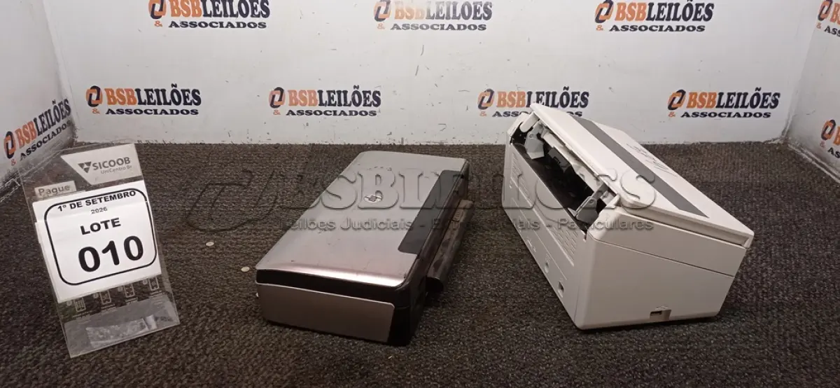 LOTE 010 - 01 SCANER MARCA AVISION E 01 IMPRESSORA DE MESA MARCA HP. (NO ESTADO) ATENÇÃO! FAZER A VISITAÇÃO ANTES DE ARREMATAR, NÃO SABEMOS SE FUNCIONA, LEILÃO NÃO TEM GARANTIA E NEM DEVOLUÇÃO, SUJEITO A POSSÍVEIS AVARIAS VISÍVEIS/OCULTAS E/OU AUSÊNCIA DE COMPONENTES.