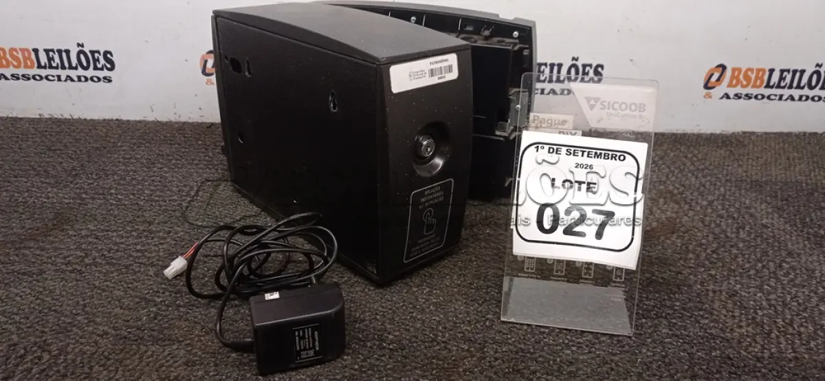 LOTE 027 - 01 RELÓGIO DE PONTO MARCA DIMEP. (NO ESTADO) ATENÇÃO! FAZER A VISITAÇÃO ANTES DE ARREMATAR, NÃO SABEMOS SE FUNCIONA, LEILÃO NÃO TEM GARANTIA E NEM DEVOLUÇÃO, SUJEITO A POSSÍVEIS AVARIAS VISÍVEIS/OCULTAS E/OU AUSÊNCIA DE COMPONENTES.